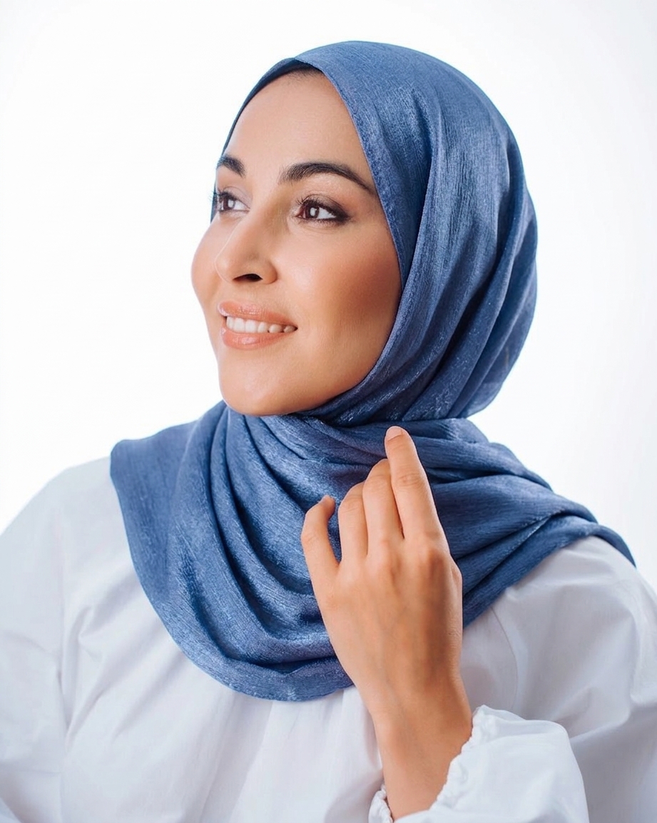 палантин органза (синий)