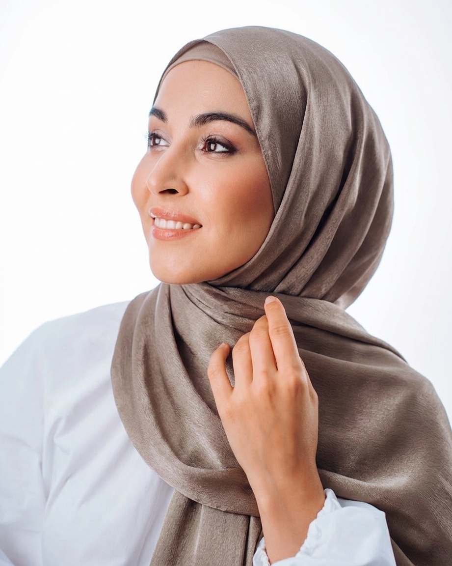 палантин органза (шоколадный)