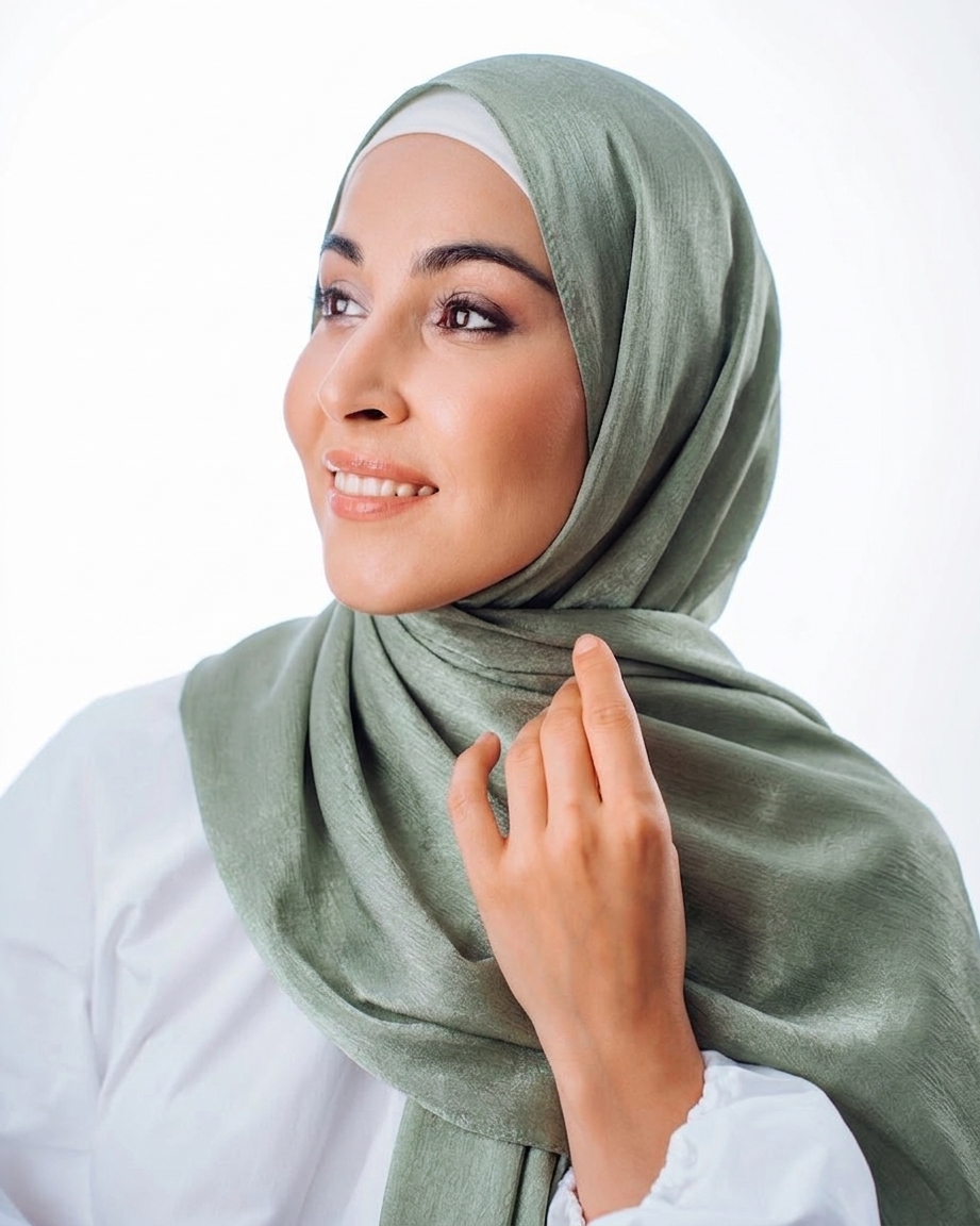 палантин органза  (фисташковый)