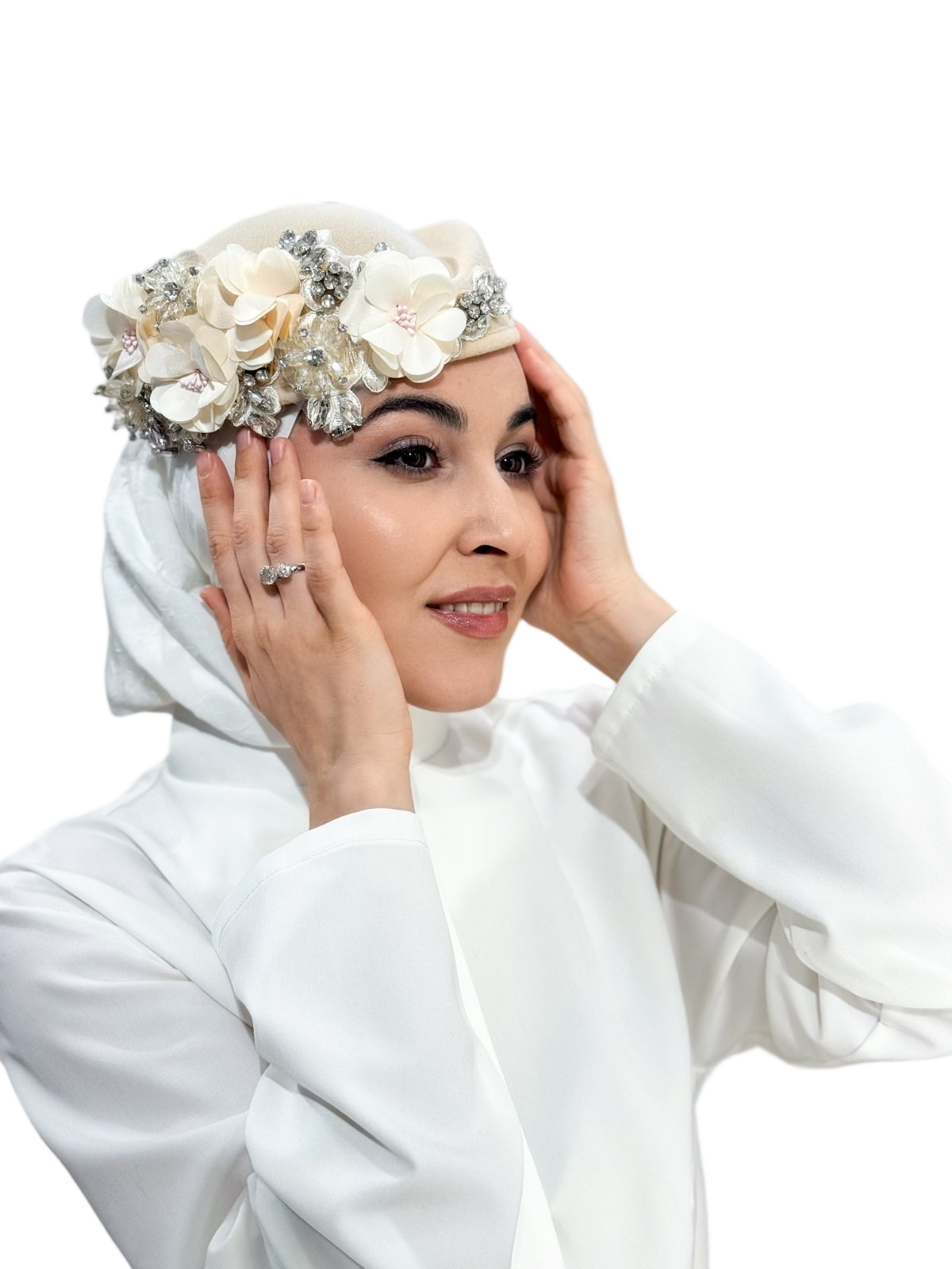 тюбетейка женская( бежевый)