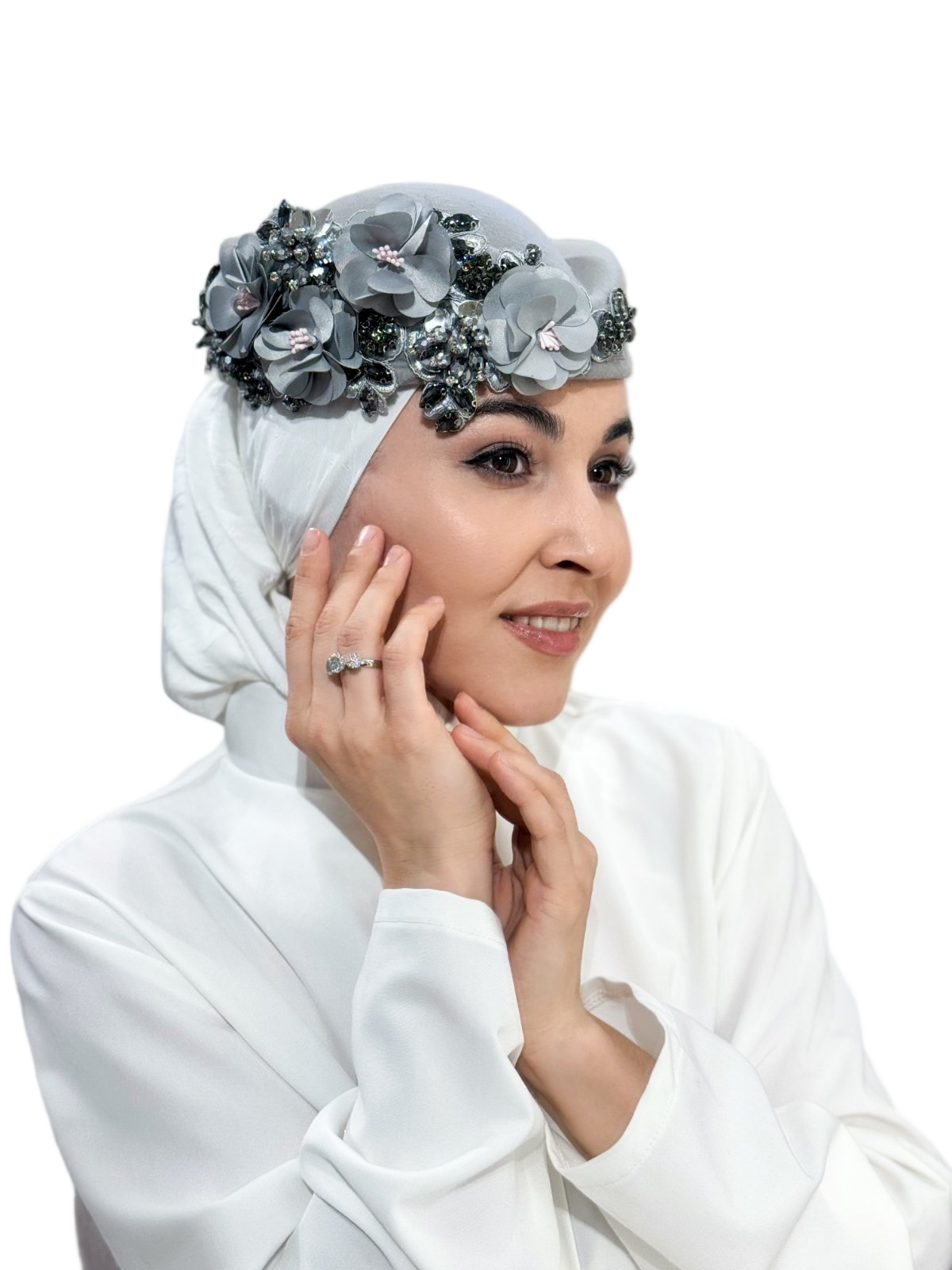 тюбетейка женская (серый)