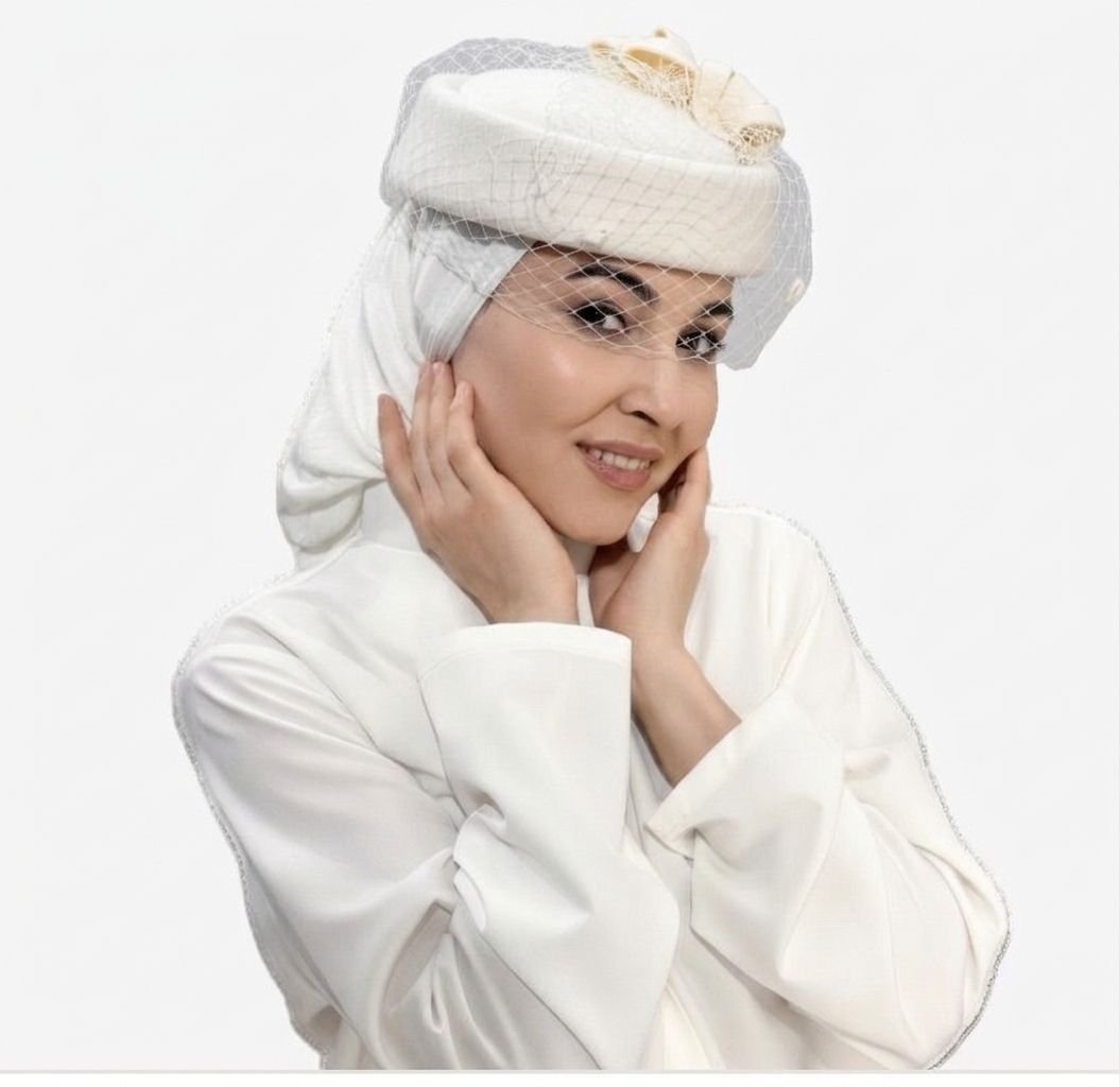 тюбетейки с сеткой (молочный)